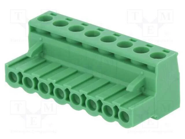 Bloco terminal separ&aacute;vel, 5,08mm, faixas: 8, simp.