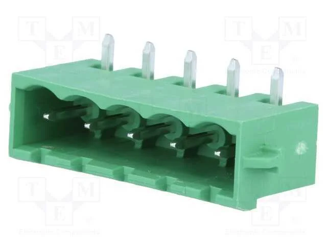 Bloco terminal separ&aacute;vel, 5,08mm, faixas: 5, angu.