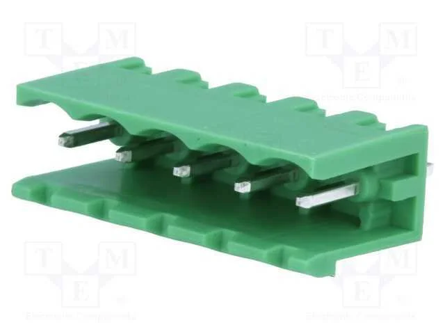 Bloco terminal separ&aacute;vel, 5mm, faixas: 5, simples.