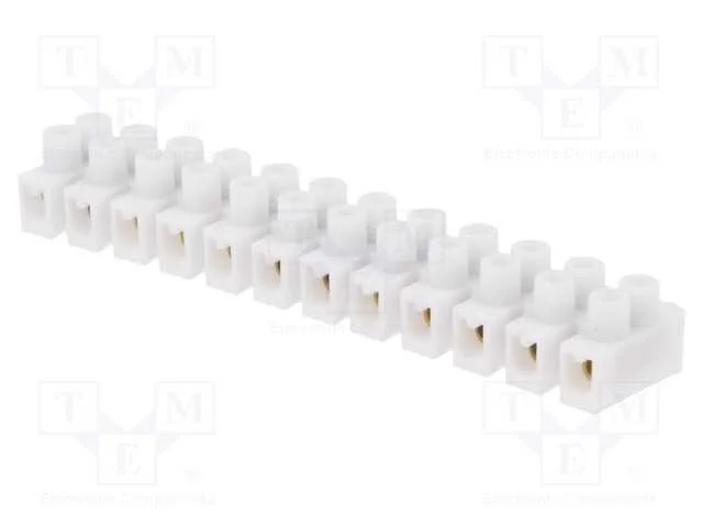 Bloco Terminal, Terminal Parafusado, 2,5mm2, 400v, 24a, Faixas: 12