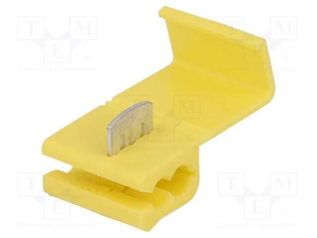 Conector r&aacute;pido, IDC, 4&divide;6mm2, com cabo, amarelo, .
