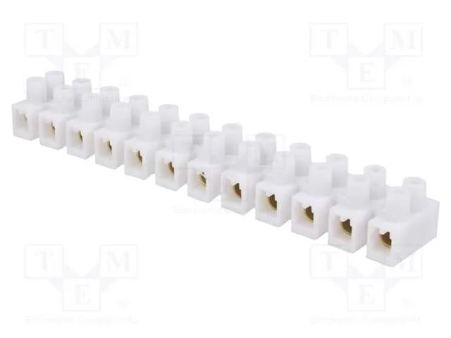 Bloco Terminal, Terminal Parafusado, 6mm2, 400v, 41a, Faixas: 12