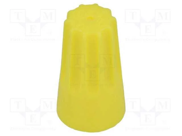 Conector r&aacute;pido, 22AWG&divide;10AWG, torcidos, amarelo, .