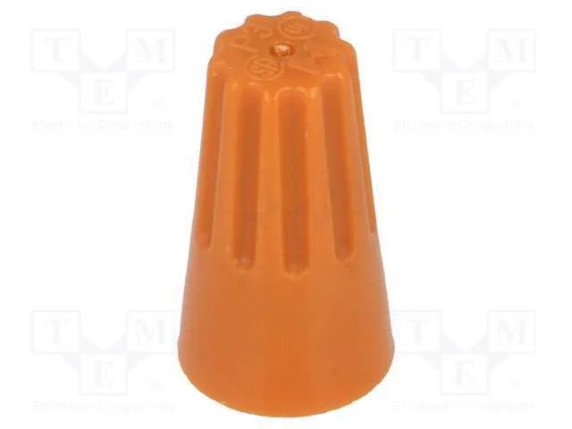 Conector enrolado, 0,5&divide;2,5mm2, laranja, 80unid.