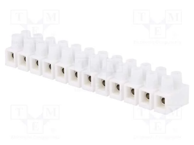 Bloco Terminal, Terminal Parafusado, 4mm2, 400v, 32a, Faixas: 12