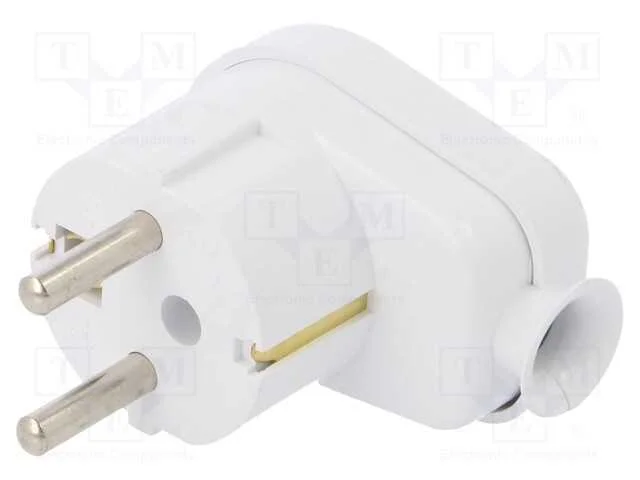 Conector: de alimenta&ccedil;&atilde;o, macho, ficha, 2P+PE, 25.