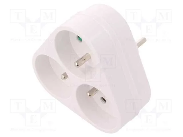 Conector: de alimenta&ccedil;&atilde;o, multiplicador, 2P+PE, 2.