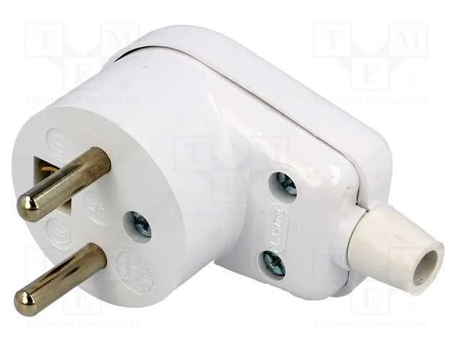 Conector: de alimenta&ccedil;&atilde;o, macho, ficha, 2P+PE, 23.