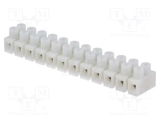 Bloco Terminal, Terminal Parafusado, 1,5mm2, 450v, 17,5a, Branca