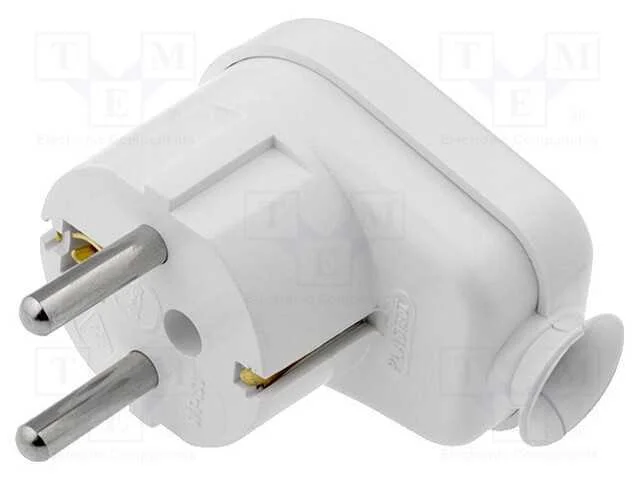 Conector: de alimenta&ccedil;&atilde;o, macho, ficha, 2P+PE, 23.