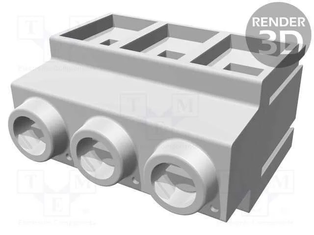 PCB bloco terminal, angulares 90, 10,16mm, faixas.