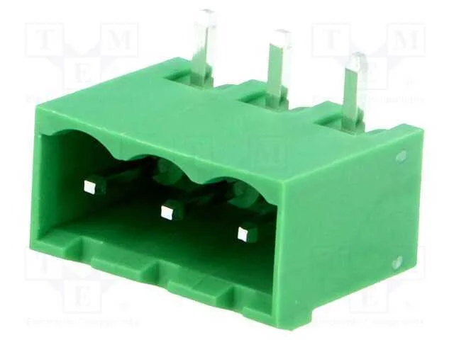 Bloco terminal separ&aacute;vel, 5,08mm, faixas: 3, angu.