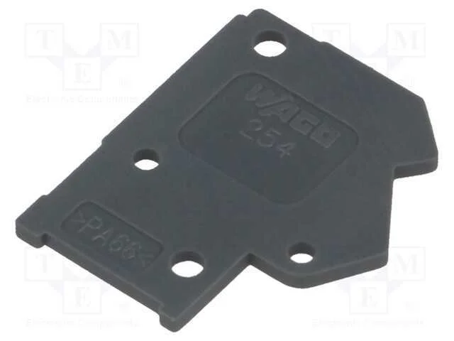 Placa Extrema, H: 15,7mm, Cinzento Escuro, L: 1mm.