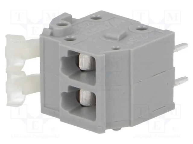 PCB bloco terminal, simples, 5mm, faixas: 2, para.