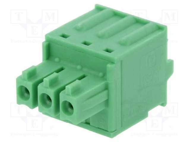 Bloco terminal separ&aacute;vel, 3,81mm, faixas: 3, simp.