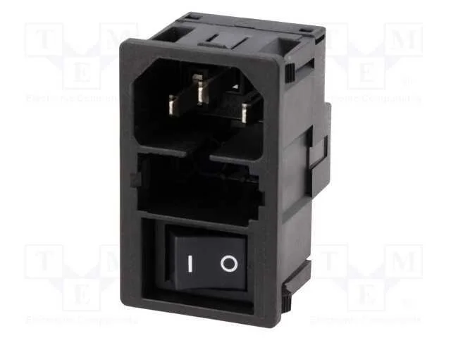 Conector: de Alimenta&ccedil;&atilde;o, Tomada, Macho, 10a, 250vac, Iec 60320