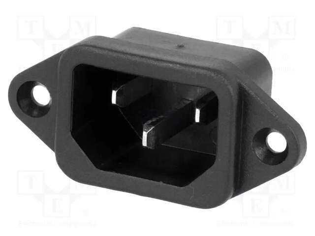 Conector: de alimenta&ccedil;&atilde;o, tomada, macho, 10A, 250.