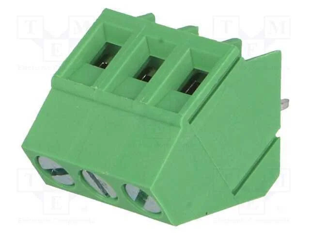 PCB bloco terminal, angulares 45, 5mm, faixas: 3,.