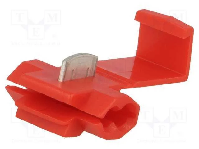 Conector R&aacute;pido, Idc, 0,25&divide;1mm2, 22awg&divide;18awg, com Cabo, Vermelho
