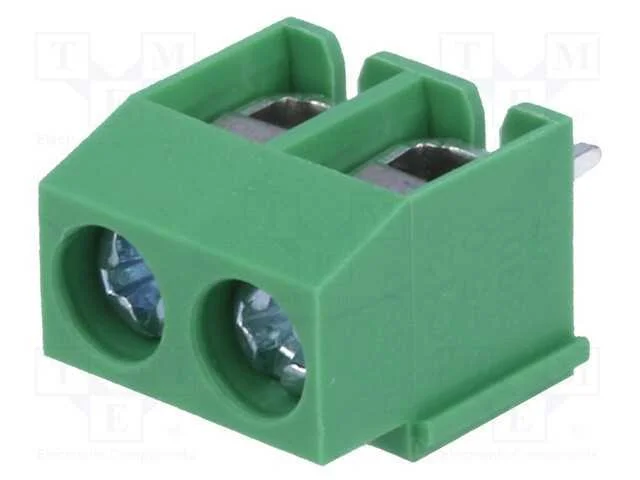 PCB bloco terminal, angulares, 5mm, faixas: 2, pa.