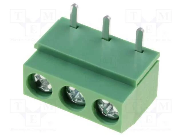 PCB bloco terminal, simples, 5mm, faixas: 3, para.