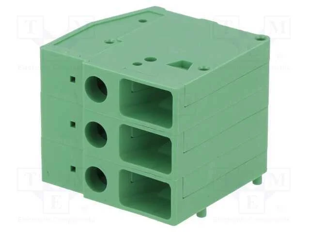 PCB bloco terminal, simples, 7,62mm, faixas: 3, p.