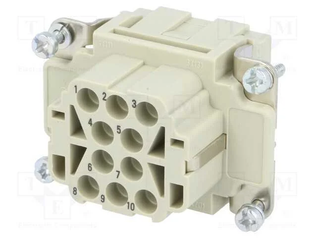 Conector: HDC, f&ecirc;mea, Han EE, PIN: 10, 10+PE, tam.