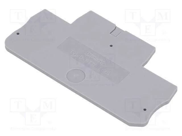 Placa Extrema, Cinzenta, Larg: 2,2mm, Alt: 34,9mm, L: 65,4mm