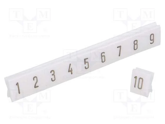 Designador, branca, Larg: 4,5mm, PCV, Designa&ccedil;&atilde;o:.