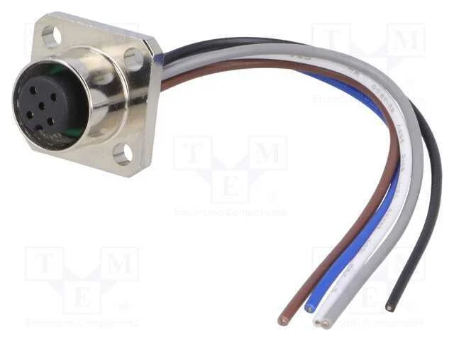 Tomada, M12, Pin: 5, F&ecirc;mea, C&oacute;digo A-Devicenet / Canopen, Ip67, 60v