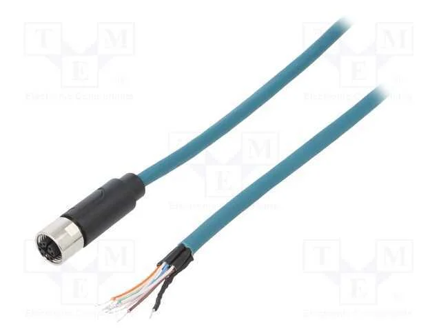 Ficha, M12, PIN: 8, f&ecirc;mea, c&oacute;digo X-ProfiNET, IP6.