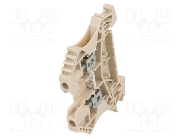 Conector: de Carril, 2,5mm2, Faixas: 1, Bra&ccedil;adeiras: 2, Bege, Wemid