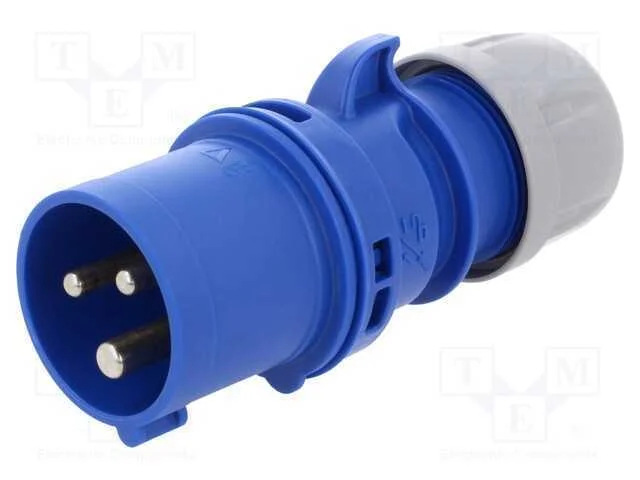 Conector de Alimentacao Ficha Macho 16a 230v.