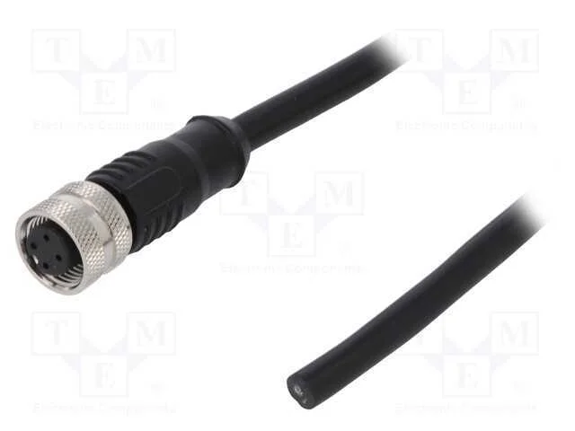 Ficha, M12, PIN: 4, f&ecirc;mea, c&oacute;digo A-DeviceNet / C.