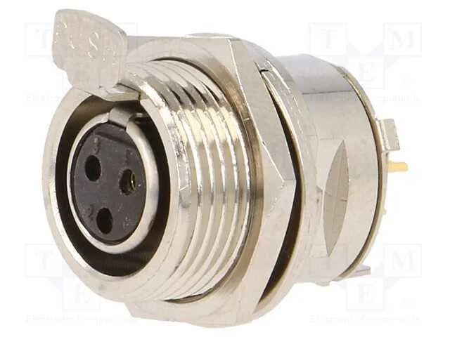 Tomada, Xlr Mini, F&ecirc;mea, Pin: 3, Solda, 5a, 0,5mm2