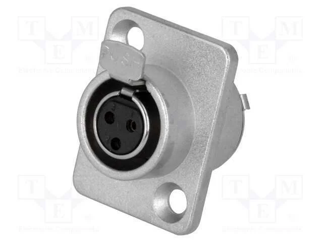 Tomada, Xlr Mini, F&ecirc;mea, Pin: 3, Solda, 5a, 0,5mm2