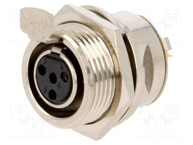 Tomada, Xlr Mini, F&ecirc;mea, Pin: 4, Solda, 5a, 0,5mm2