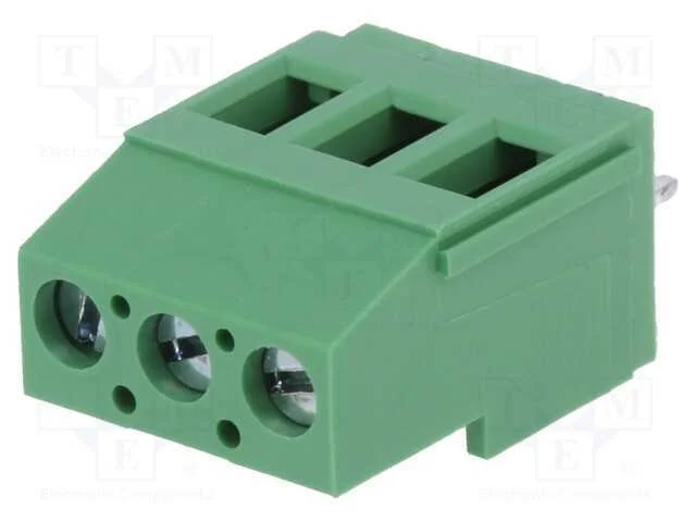 PCB bloco terminal, angulares 90, 5mm, faixas: 3,.
