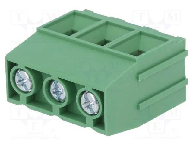 Pcb Bloco Terminal, Angulares 90, 10,16mm, Faixas: 3, para Pcb