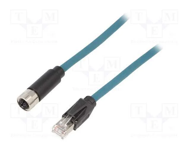 Cabo para Sensores/Automatiza&ccedil;&atilde;o, Pin: 8, F&ecirc;mea, Ip67, 48v, 500ma