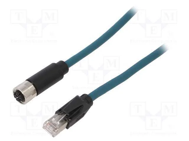 Cabo para Sensores/Automatiza&ccedil;&atilde;o, Pin: 8, F&ecirc;mea, Ip67, 48v, 500ma
