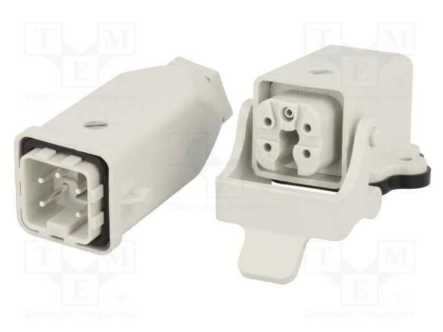 Conector: HDC; macho + f&ecirc;mea; GWconnect; PIN: 5; 10A; 400V; 4+PE