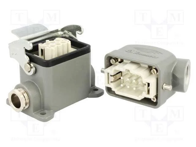 Conector: HDC, macho + f&ecirc;mea, S-E, PIN: 6, 6+PE, .