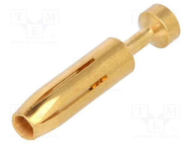 Contacto, f&ecirc;mea, liga em cobre, dourado, 0,14&divide;0,3.