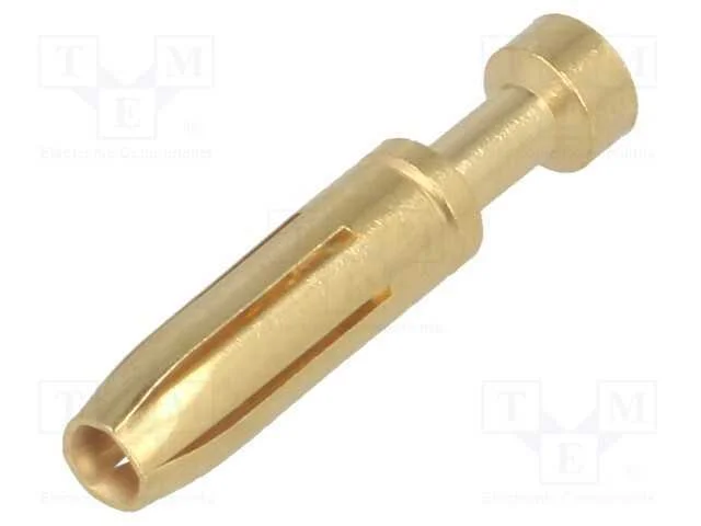 Contacto, F&ecirc;mea, Liga em Cobre, Dourado, 1mm2, Han E, Cerrar, 16a