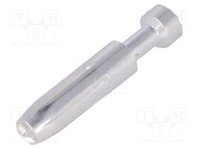 Contacto, f&ecirc;mea, liga em cobre, prateado, 0,5mm2,.