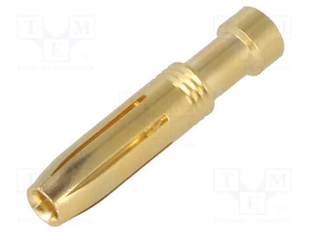 Contacto, f&ecirc;mea, liga em cobre, dourado, 2,5mm2, .