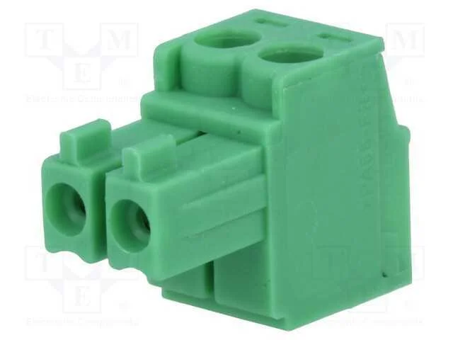 Bloco Terminal Separ&aacute;vel, 3,5mm, Faixas: 2, Simples, Ficha, F&ecirc;mea