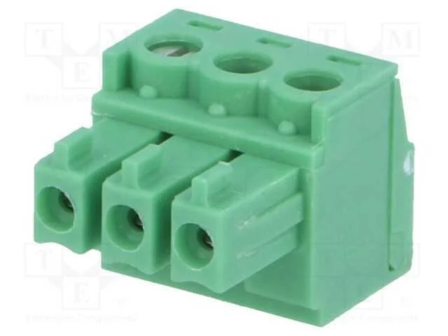 Bloco Terminal Separ&aacute;vel, 3,81mm, Faixas: 3, Simples, Ficha, F&ecirc;mea