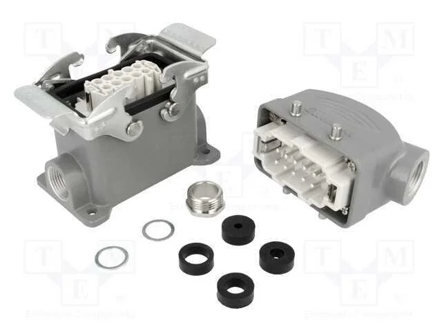 Conector: HDC; macho + f&ecirc;mea; GWconnect; PIN: 10; 16A; 500V; 10+PE